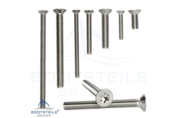 Countersunk head screws DIN 965 HS A2