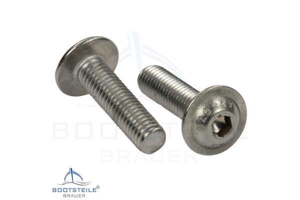 Flange button head socket screws ISO 7380-2 HS A2