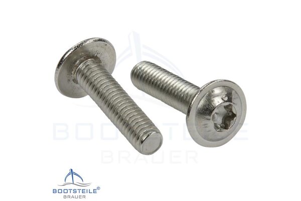 Linsenkopfschrauben Fl. ISO 7380 ISR A2