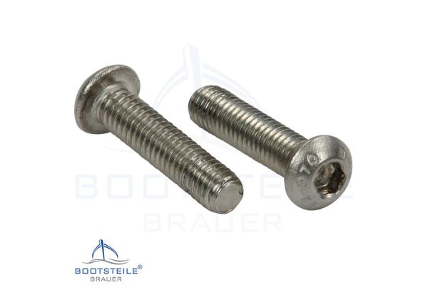 Linsenkopfschrauben ISO 7380 ISK A2