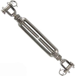 Turnbuckle open body fork-fork 8021 - M5 x 120 mm - stainless steel A4 (AISI 316)