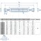 Tendeur à chapes, cage ouverte 8021 - M10 x 220 mm - acier inoxydable A4 (AISI 316)