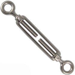 Turnbuckle, eye-eye, open body 8246 - Type A - M10 x 240...