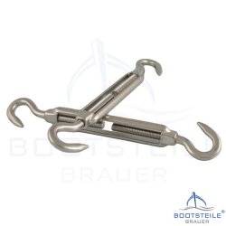 Turnbuckle, hook-hook, open body 8246 - Type B - M3 x 75...