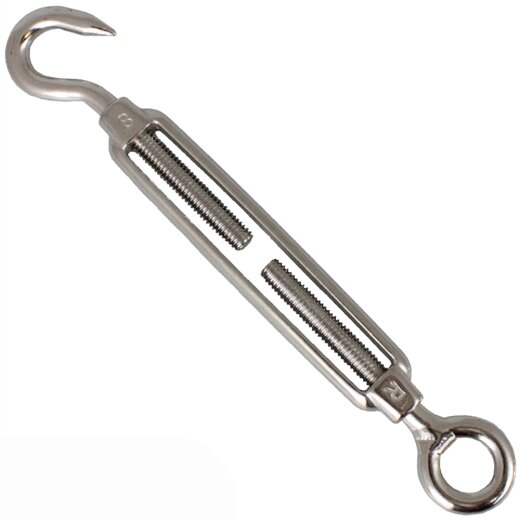Spannschloß Auge - Haken M4 x 90 - Edelstahl A4 ähnl. DIN...