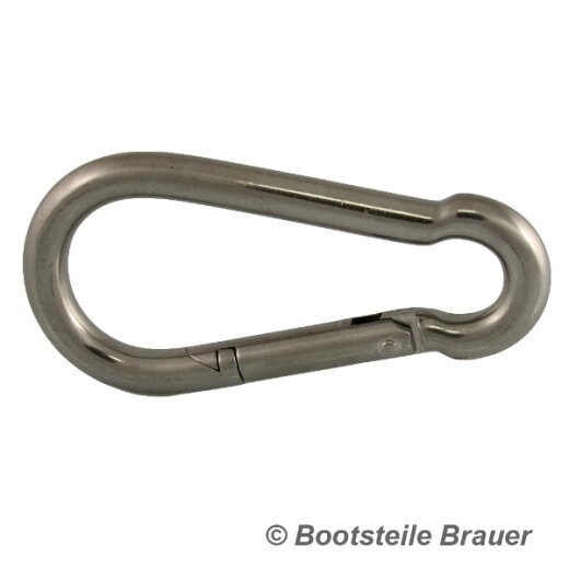 Karabinerhaken 11 x 120 mm Form C - Edelstahl A4 DIN 5299