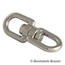Wirbel Auge - Auge - 10 x 115 mm - Edelstahl A4 (AISI 316)