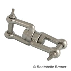 Swivel shackle jaw-jaw - 8 x 89 mm - Stainless steel A4 (AISI 316)