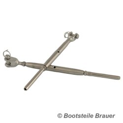 Turnbuckle fork-terminal - 3 x M6 mm - Stainless steel A4...