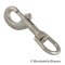 Mousqueton targette à émerillon 80 x 13 mm - Acier inoxydable A4 (AISI 316)