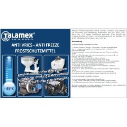 5 Liter TALAMEX antifreeze for sewage systems on boats and yachts