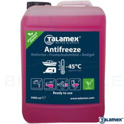 Antigel TALAMEX de 5 litres pour les systèmes dégouts des bateaux et des yachts