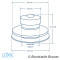 LOXX Oberteil mit kleiner Griffkappe - f&uuml;r Materialst&auml;rke bis 2,5 mm