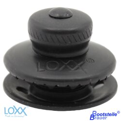 LOXX Oberteil kleine Griffkappe - Messing schwarz verchromt