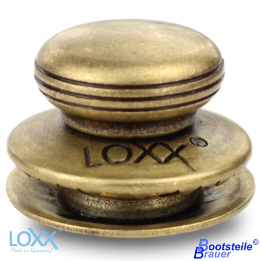LOXX Oberteil glatte Griffkappe - Altmessing