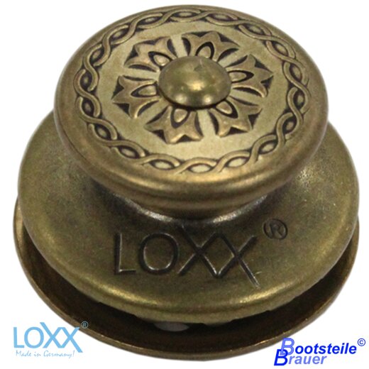 Loxx&reg; upper part big head - Vintage brass / &quot;Victoria&quot;