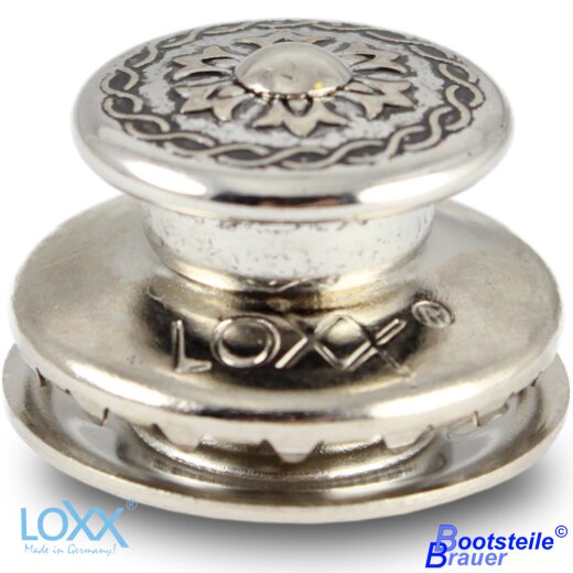 LOXX Oberteil große Griffkappe  - nickel - altnickel / "MARY"