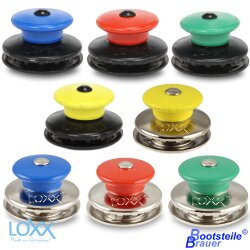 LOXX Oberteil mit großer Griffkappe in Farben - für Materialstärke bis 2,5 mm