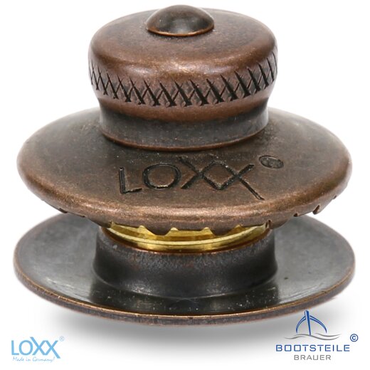 LOXX Oberteil kleine Griffkappe mit langer Scheibe - Altkupfer