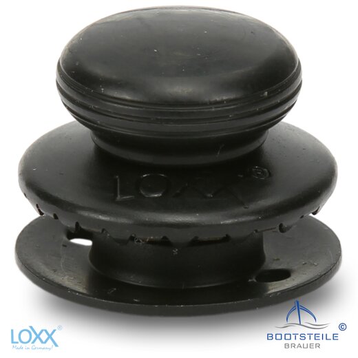 LOXX Oberteil glatte Griffkappe mit langer Scheibe - Messing schwarz verchromt