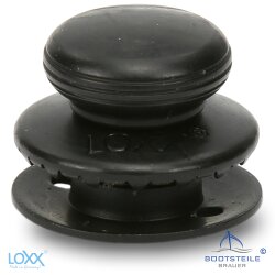 LOXX Oberteil glatte Griffkappe mit langer Scheibe - Messing schwarz verchromt