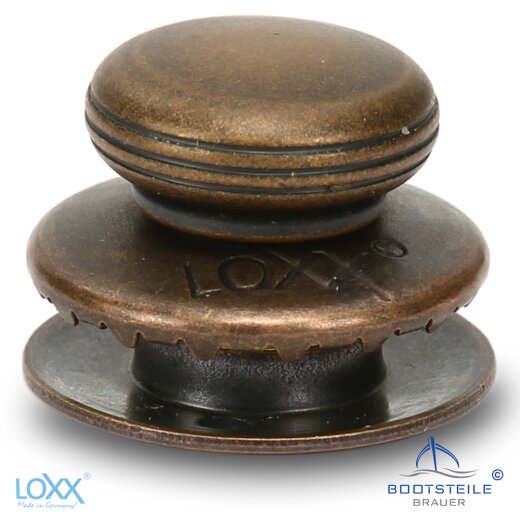 Loxx® upper part smooth head with long washer - Vintage copper