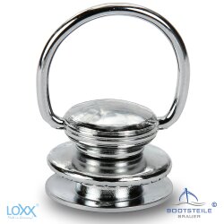 Loxx&reg; upper part smooth head with bracket with long washer - Chrome