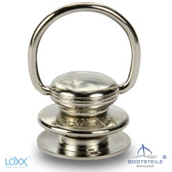 Loxx® upper part smooth head with bracket with long washer - Nickel