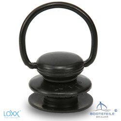 LOXX Oberteil glatte Griffkappe mit Bügel mit langer Scheibe - Messing schwarz verchromt
