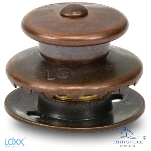 Loxx ® partie supérieure grosse tête avec longue rondelle - Vintage cuivre