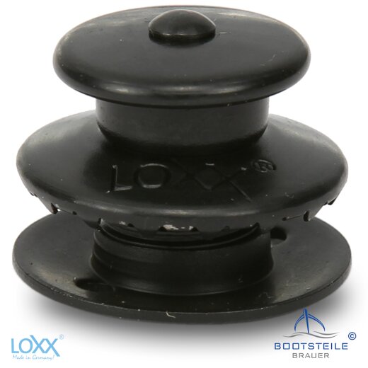 LOXX® upper part big head with long washer - black chrome