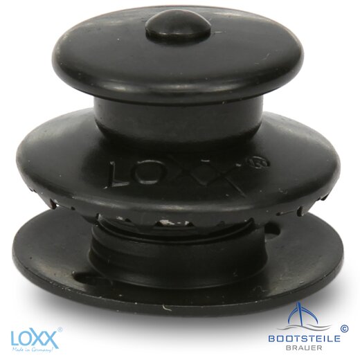 Loxx® upper part big head with long washer - black chrome