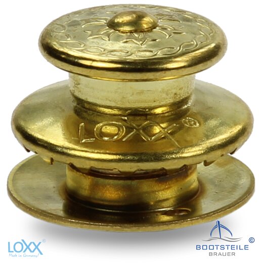 Loxx&reg; upper part big head with long washer -Maritime - Brass blank