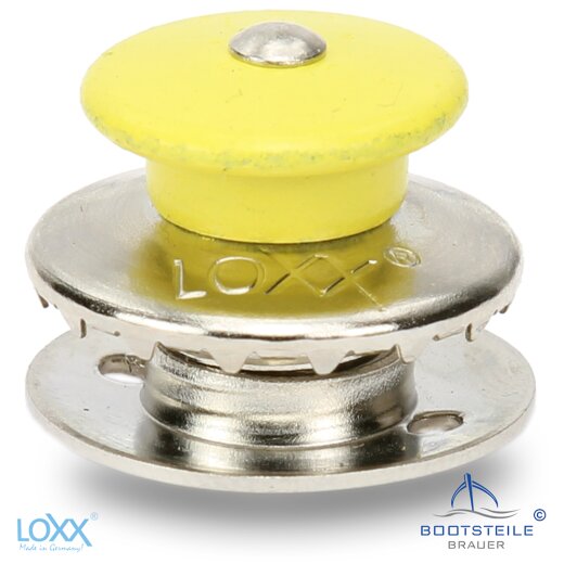 LOXX Oberteil Bunt mit großer gelber Griffkappe mit langer Scheibe - Vernickelt