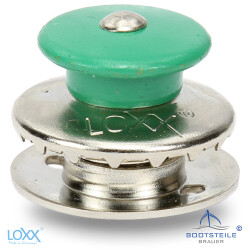 Loxx ® partie supérieure grande tête vert avec longue rondelle - laiton nickeler
