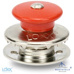 LOXX Oberteil Bunt mit gro&szlig;er roter Griffkappe mit langer Scheibe - Vernickelt