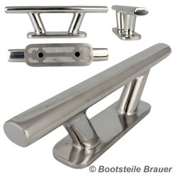 Cleat with internal thread 200 x 35 mm - Stainless steel A4