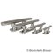 Cleat with internal thread 200 x 35 mm - Stainless steel A4