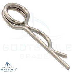 Federstecker 8 x 172 mm doppelt &auml;hnl. DIN 11024 - Edelstahl A4