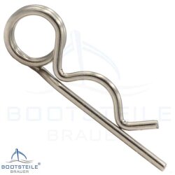 Cotter pins with double ring  DIN 11024 - 2,5 - 8 mm ähnl. DIN 11024 - Stainless steel A2