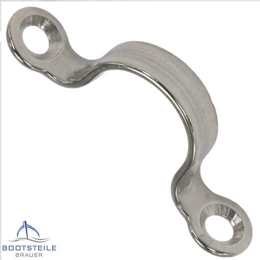 Pontet plat 5243 - 37 mm - acier inoxydable A4 (AISI 316)