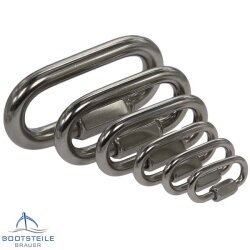 Ketten - Schnellverschluss 4 x 32 mm - Edelstahl A4 &auml;nhl. DIN 56926 Form A