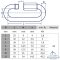 Quick links for chains 12 x 81 mm - Stainless steel A4