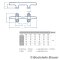 Round cleat 200 mm, 4 drillings - Stainless steel A4 - AISI 316