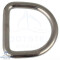 D-Ring welded, polished 4 x 40 mm - Stainless steel V4A