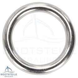 Anneau rond soudé, poli - acier inoxydable A4, 1,01 €