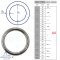 Anneau rond 6 x 40 mm poli - Acier Inoxydable V4A