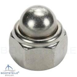 Hutmuttern M4 selbstsichernd mit nichtmetallischem Klemmteil DIN 986 Edelstahl A2