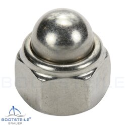 Self-locking hexagon domed cap nuts DIN 986 - M5 - stainless steel A2 (AISI 304)