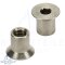 Écrous douille avec tête fraisée et six pans creux 12001 - M5 X 15 mm - Acier inoxydable A1